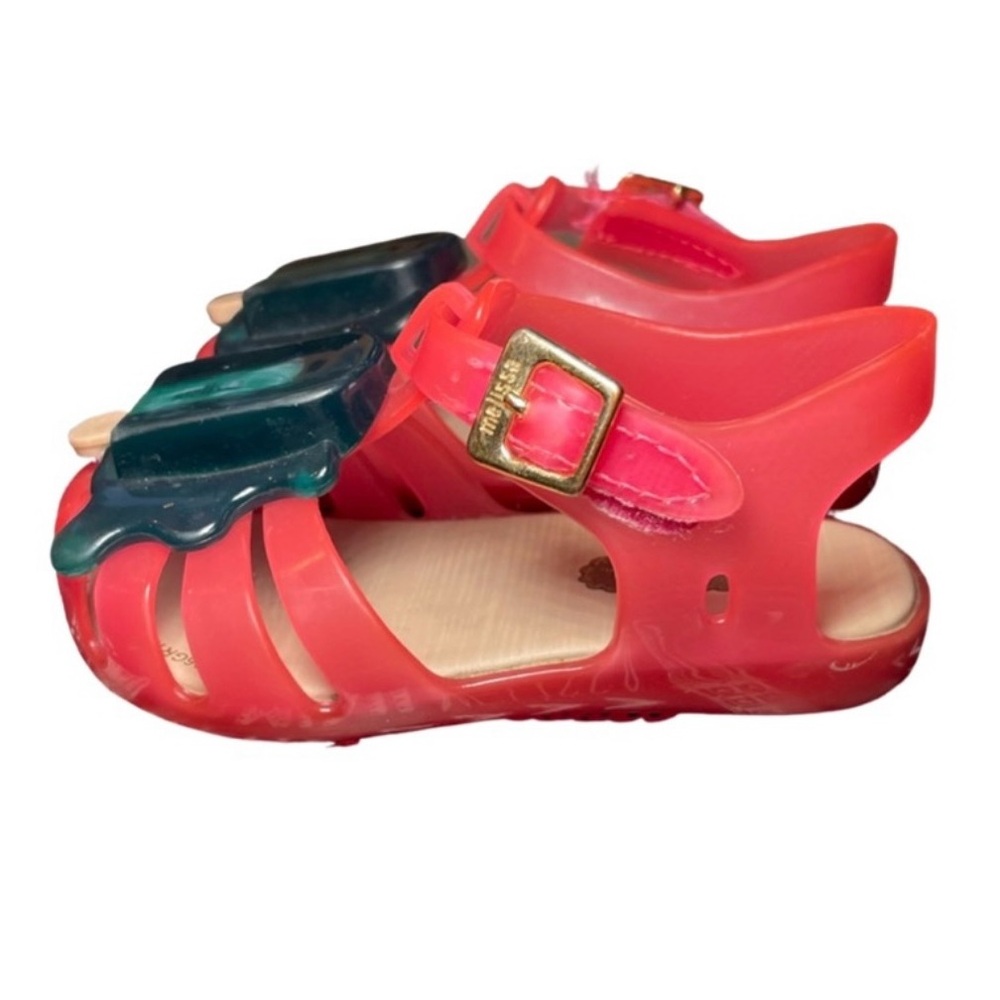 Mini Melissa Pink Melting Popsicle Toddler Girl Shoes - Picture 2 of 6